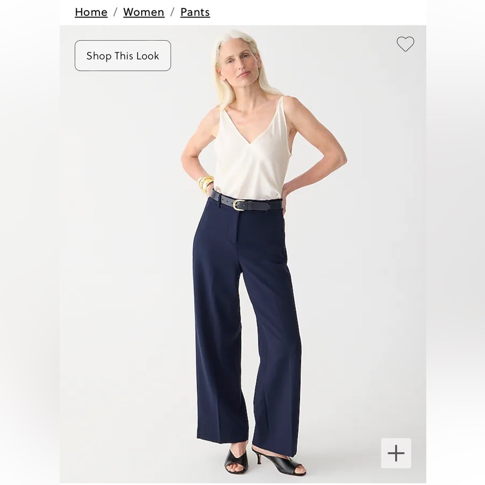 Sydney wide-leg pant in four-season stretch